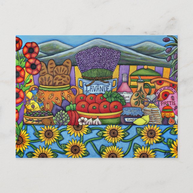 Carte Postale Flavours of Provence Postcard (Devant)