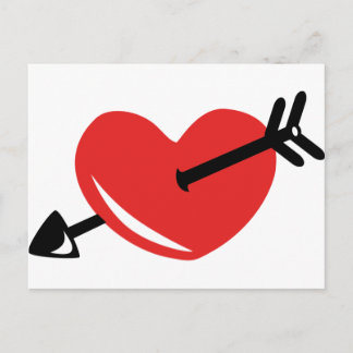 Carte Postale Flèche du coeur