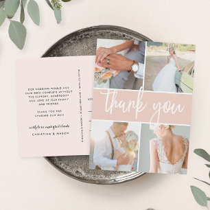 Carte Postale Flèche esquissée Merci photo Mariage