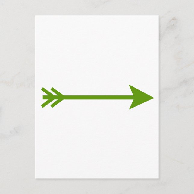 Carte Postale Flèche verte Droite Le MUSÉE Zazzle Cadeaux (Devant)