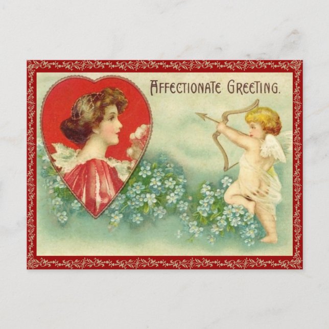 Carte postale Flèche vintage Cupid (Devant)