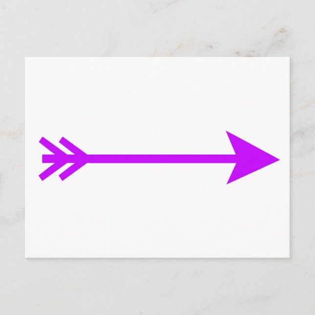 Carte Postale Flèche Violet Lt Droit Le MUSÉE Zazzle Cadeaux (Devant)