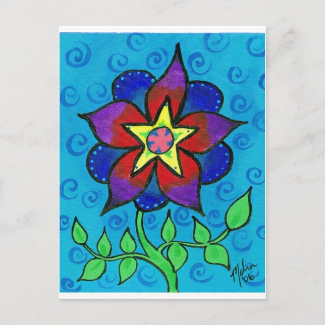 Carte Postale Fleur3 (Devant)