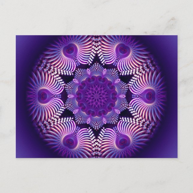 Carte Postale Fleur Apophyse Kaleidoscope I (Devant)