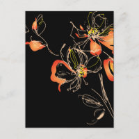 Fleur Aquarelle Art Déco