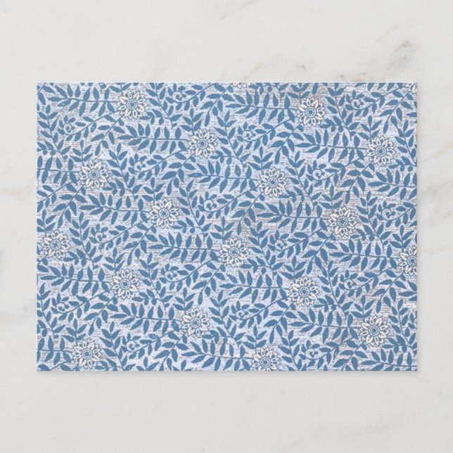 CARTE POSTALE FLEUR BLEUE ÉLÉGANTE (Devant)