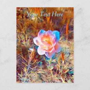Carte Postale Fleur colorée