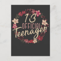 Fleur d'anniversaire 13 ans 2008 Adolescente offic