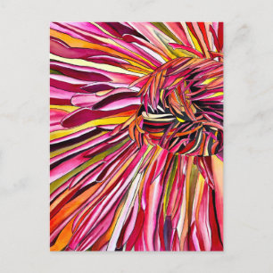 Carte Postale Fleur d'aquarelle Chrysanthemum