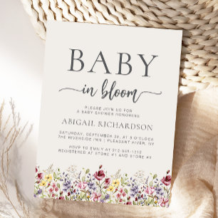 Carte Postale Fleur de bébé Fleurs sauvages Faveur de jarre de m