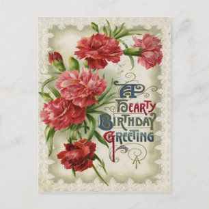 Carte Postale Fleur de bégonia rouge Fleurs