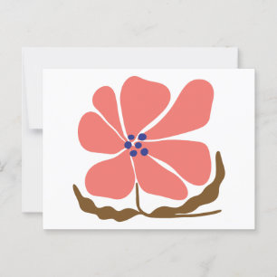 Carte Postale Fleur de Boho