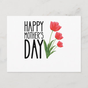 Carte Postale Fleur de Bonne Fête des Mères