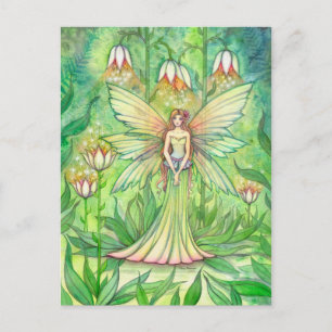 Carte Postale Fleur de Fée de Jardin Illuminé Fantaisie Artistiq