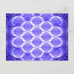 Carte Postale Fleur de la vie Grille cristalline