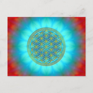 Carte Postale Fleur de la vie Motif 11