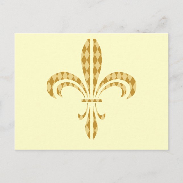 Carte Postale Fleur de lis (Devant)