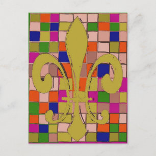 Carte Postale Fleur De Lis