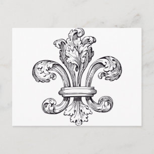 Carte Postale fleur de lis