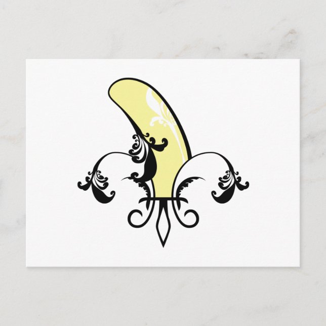 Carte Postale fleur de lis (Devant)