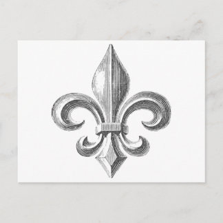 Carte Postale Fleur de Lis