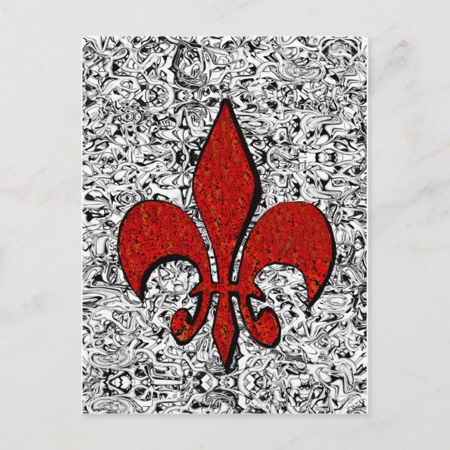 Carte Postale fleur de lis (Devant)