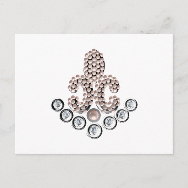 Carte Postale Fleur De Lis (Devant)