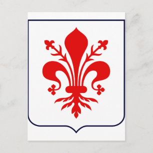Carte Postale Fleur de lis, Italie
