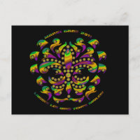 Fleur de lis Mardi-Gras 2011 V-2