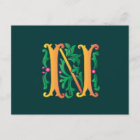 Fleur de lis N Monogramme