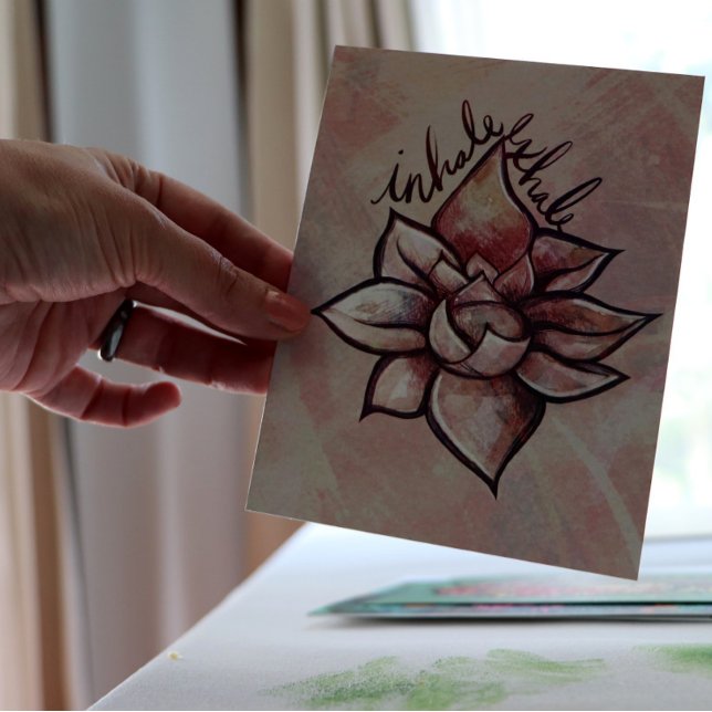 Carte Postale Fleur de Lotus pourpre Fleur de Lotus Fleurs de Lo (Créateur téléchargé)