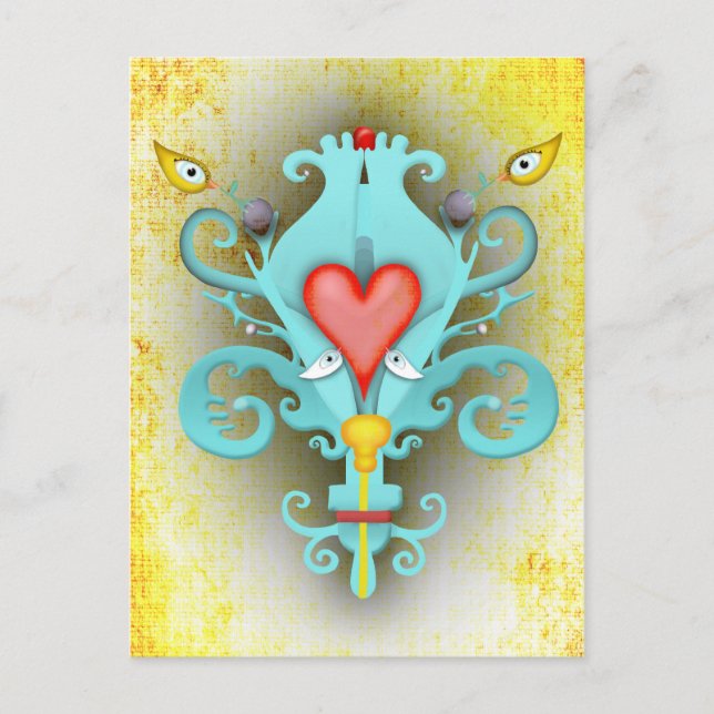 Carte Postale Fleur de Lys (Devant)