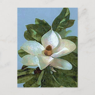 Carte Postale Fleur de Magnolia en Fleur