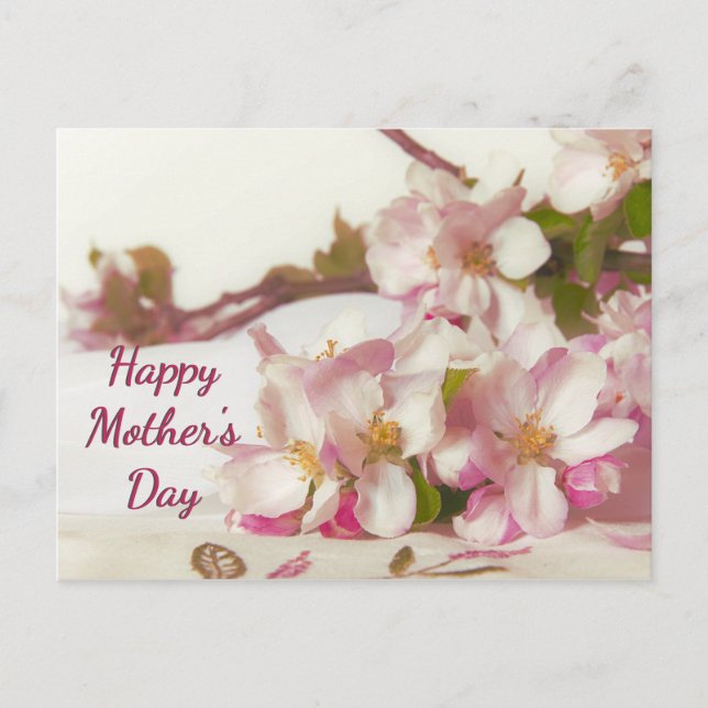 Carte Postale Fleur de Pommier (Devant)