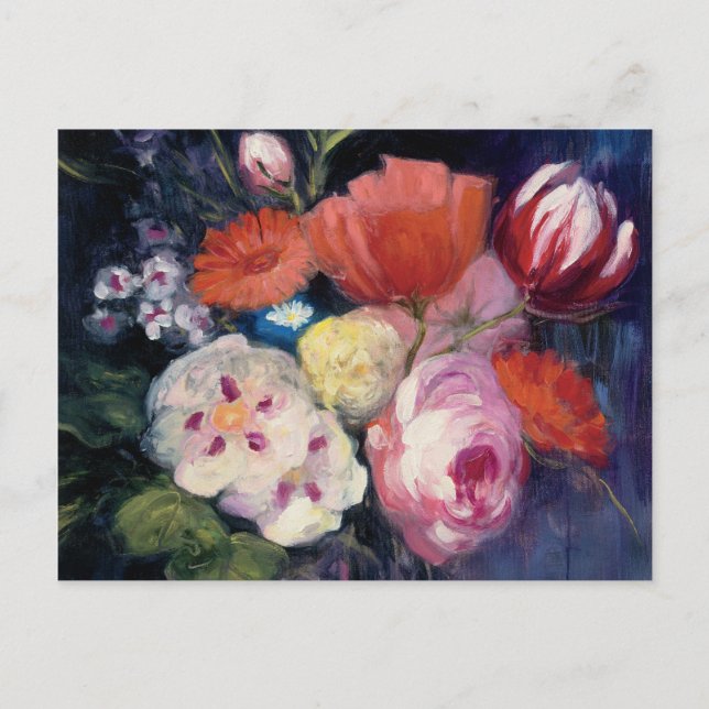 Carte Postale Fleur de printemps fraîche coupée (Devant)