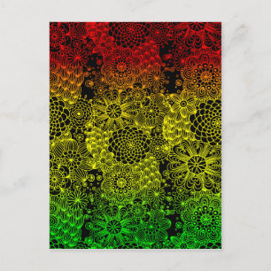 Carte Postale Fleur de Rasta