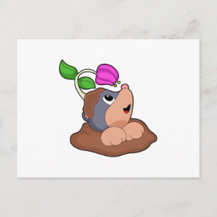 Carte Postale Fleur de terre de taupe