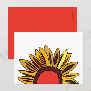 Carte Postale Fleur de Tournesol