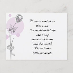 Carte Postale Fleur de Tulipe Merci