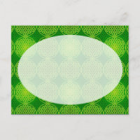 Fleur de vie - motif de timbre - vert
