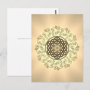 Carte Postale Fleur de Vie - Ornements Vintage Mandala 2