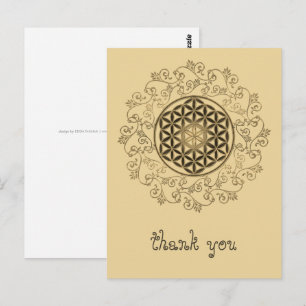 Carte Postale Fleur De Vie - Ornements Vintages Mandala 2