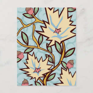 Carte Postale Fleur de vigne Art Nouveau