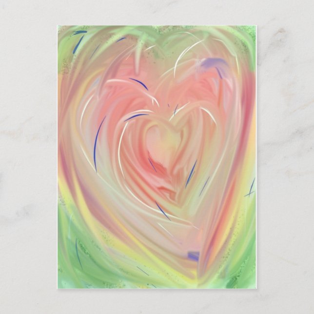 Carte Postale Fleur du coeur (Devant)