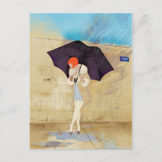 Carte Postale Fleur du jour de la pluie