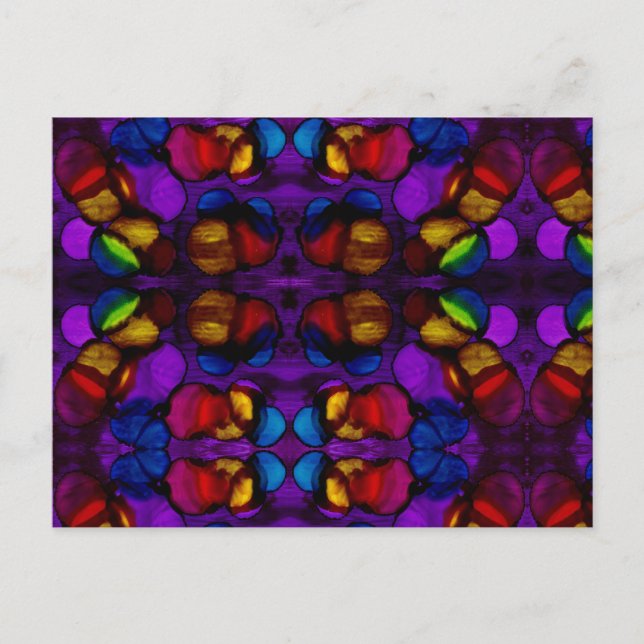 Carte Postale Fleur électrique (Devant)