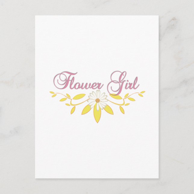 Carte Postale Fleur fille (Devant)