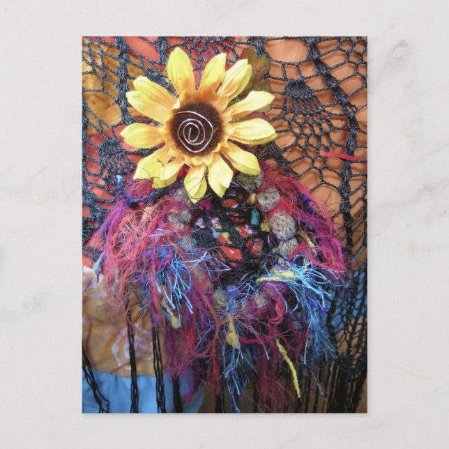 Carte Postale Fleur funky (Devant)