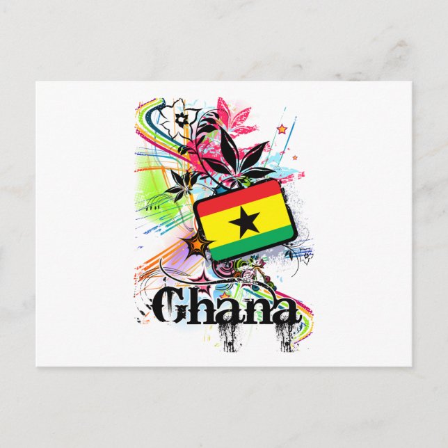 Carte Postale Fleur Ghana (Devant)