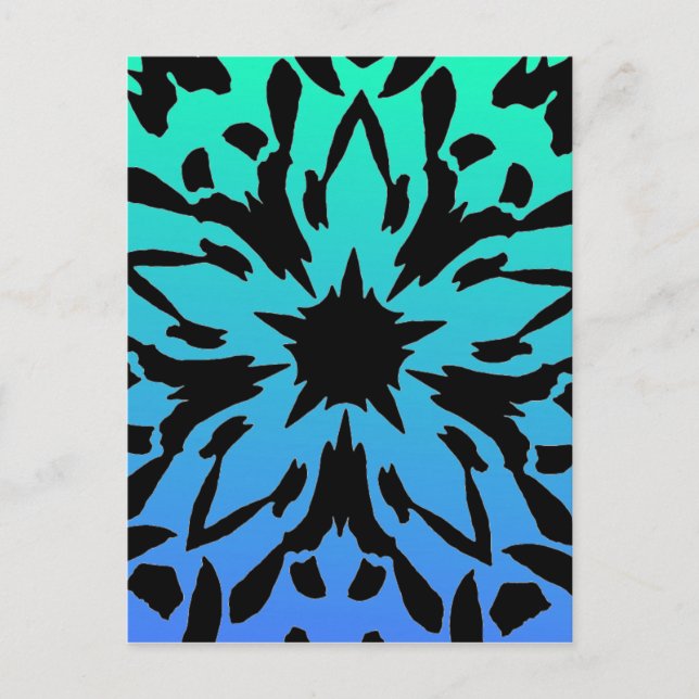 Carte postale Fleur Graphique (Devant)